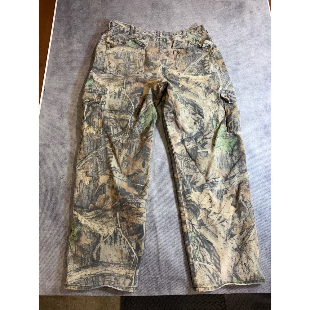 Wrangler Rugged Wear Camo Cargo Pants Advantage Timber Mens 34x30 Camouflage - Picture 2 of 7